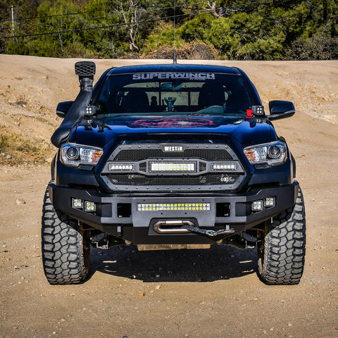 Westin Pro-Series Front Bumper; Black; Steel;