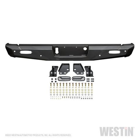 Westin Pro-Series Rear Bumper; Textured Black;