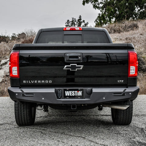 Westin Pro-Series Rear Bumper; Textured Black;