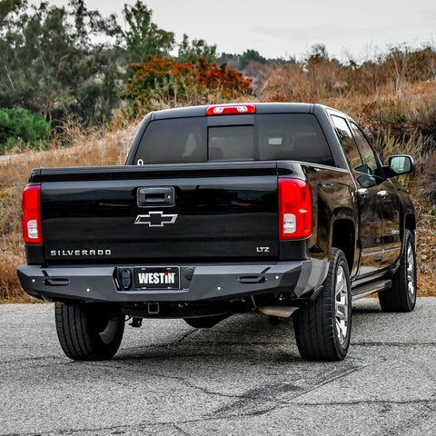 Westin Pro-Series Rear Bumper; Textured Black;