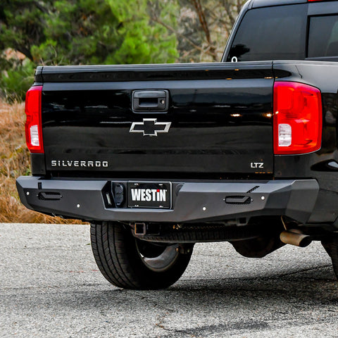 Westin Pro-Series Rear Bumper; Textured Black;