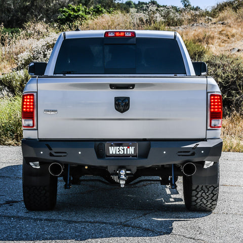 Westin Pro-Series Rear Bumper; Textured Black;