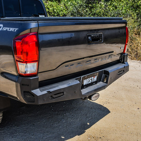 Westin Pro-Series Rear Bumper; Textured Black;