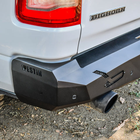 Westin Pro-Series Rear Bumper; Textured Black; Steel;