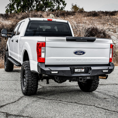 Westin Pro-Series Rear Bumper; Textured Black;