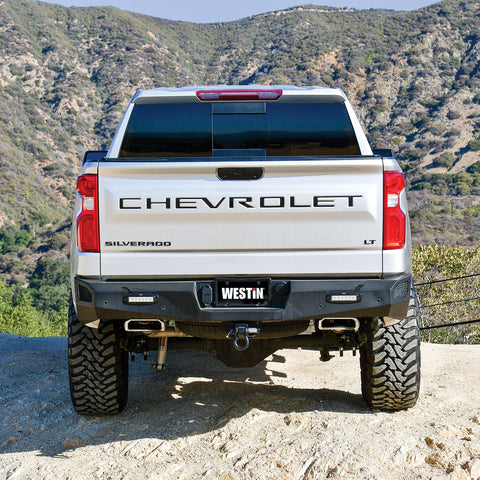 Westin Pro-Series Rear Bumper; Textured Black;