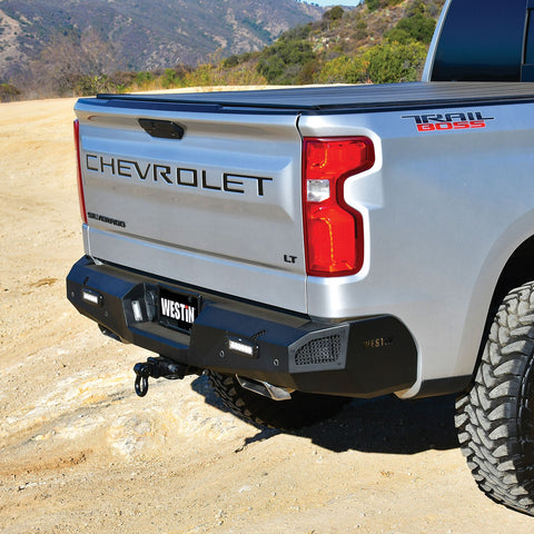 Westin Pro-Series Rear Bumper; Textured Black;