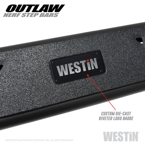 Westin Outlaw Nerf Step Bars; Textured Black;