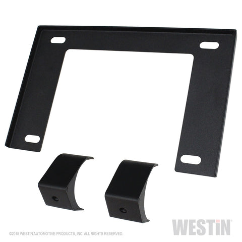 Westin Outlaw Bumper License Plate Mount; Textured Black;