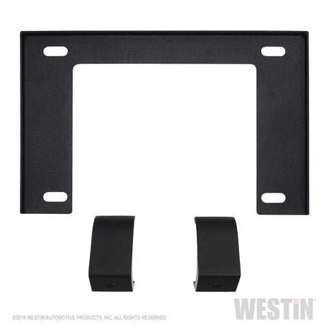 Westin Outlaw Bumper License Plate Mount; Textured Black;