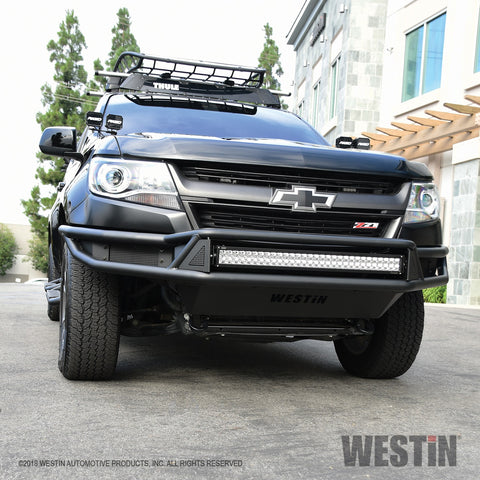 Westin Outlaw Front Bumper; Textured Black;
