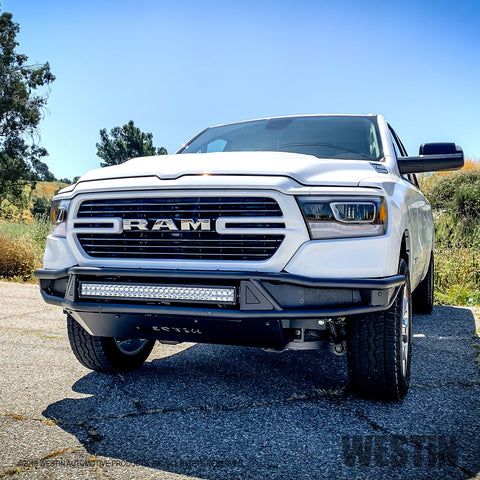Westin Outlaw Front Bumper; Textured Black;