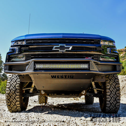 Westin Outlaw Front Bumper; Textured Black;