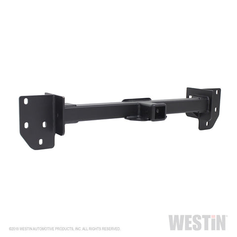 Westin Outlaw Bumper Hidden Receiver Hitch; Textured Black; Class IV;