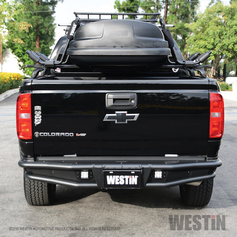 Westin Outlaw Rear Bumper; Textured Black;