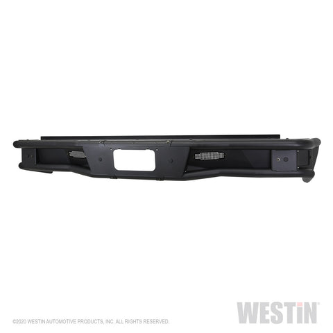 Westin Outlaw Rear Bumper; 2 in. Dia Tube; Steel; Textured Black;