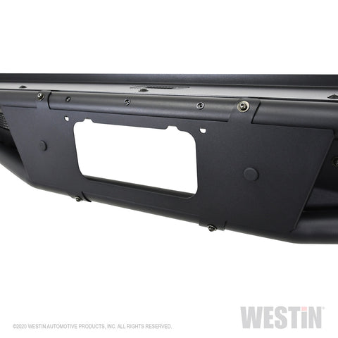 Westin Outlaw Rear Bumper; 2 in. Dia Tube; Steel; Textured Black;