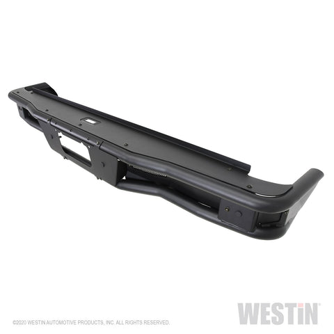 Westin Outlaw Rear Bumper; 2 in. Dia Tube; Steel; Textured Black;