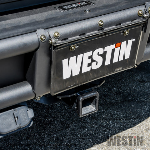 Westin Outlaw Rear Bumper; Textured Black;