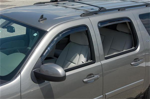 Putco Element Tinted Window Visor In Channel; 4 pc.;