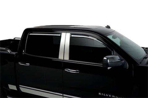 Putco Element Tinted Window Visor Tape On; 4 pc.;
