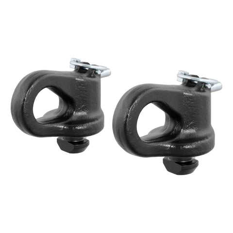 CURT OEM Puck System Gooseneck Safety Chain Anchors; Ford F-250; F-350; F-450