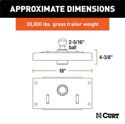 CURT OEM-Style Gooseneck Hitch; Select Ram 2500