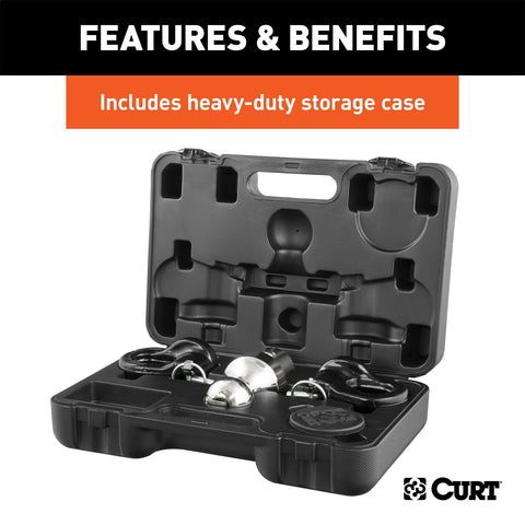 CURT OEM Puck System 2-5/16in. Gooseneck Kit; Chevrolet; Ford; GMC; Nissan (30K)