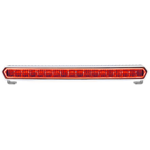 Rigid Industries RIGID SR-L Series Marine 20 Inch LED Light Bar; Red Halo; White Housing