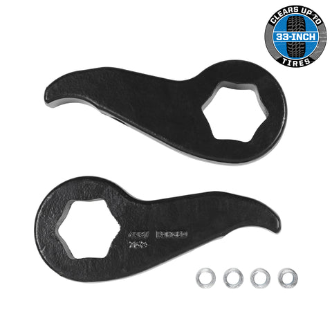 Pro Comp Suspension Level Lift Torsion Key; Front; Lift Height 2.5 Inch; OEM Shock Extensions;