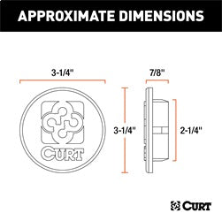 CURT CURT 66155 Replacement Black Rubber Gooseneck Hitch Cover