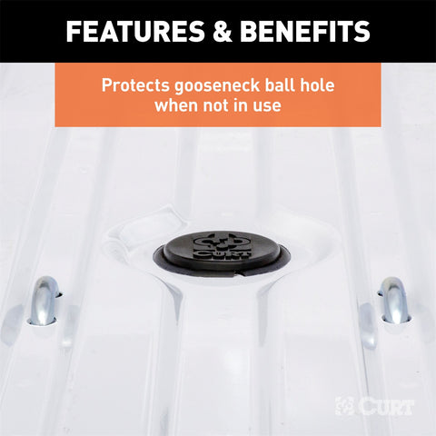CURT CURT 66155 Replacement Black Rubber Gooseneck Hitch Cover