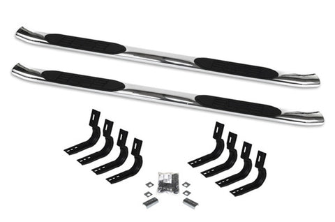 Go Rhino 415 Series SideSteps (Cab-Length) with Welded End Caps (Gas Only)