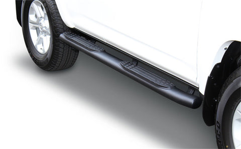 Go Rhino 415 Series SideSteps (Cab Length)-Textured black with Plastic End Caps
