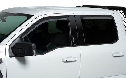Putco Element Window Visors; 2 pc.; Front; Matte Black;