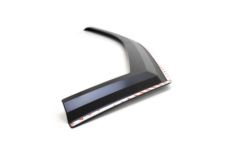 Putco Element Window Visors; Front; Matte Black;