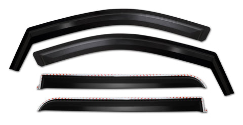 Putco Element Window Visors; 4 pc.; Matte Black;