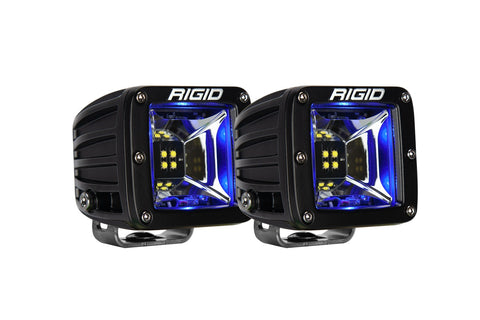Rigid Industries RIGID Radiance Scene Light W/Blue Backlight; Surface Mount; Black Housing; Pair