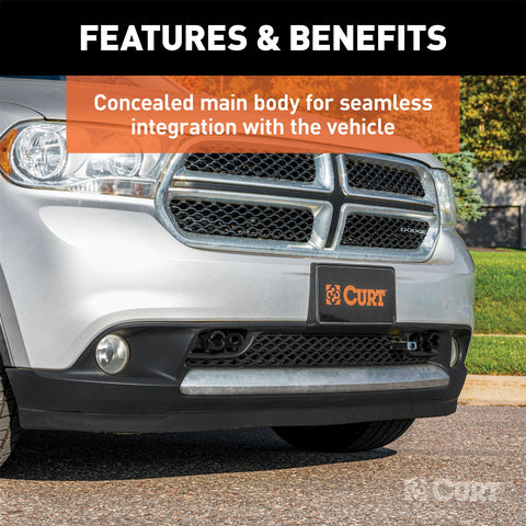 CURT Custom Tow Bar Base Plate; Select Dodge Durango; Jeep Grand Cherokee