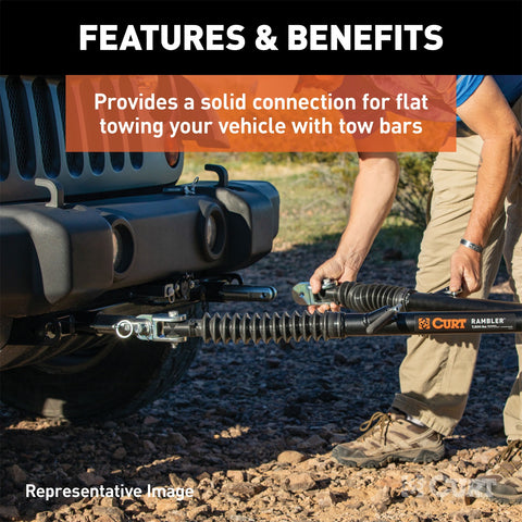 CURT Custom Tow Bar Base Plate; Select Escalade; Suburban; Tahoe; Yukon; XL