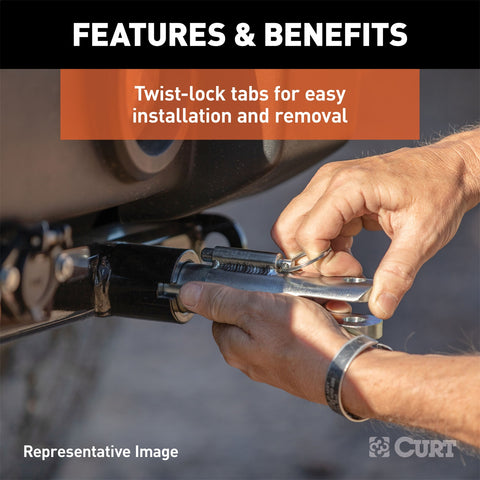 CURT Custom Tow Bar Base Plate; Select Escalade; Suburban; Tahoe; Yukon; XL