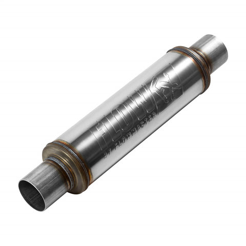 Flowmaster FlowFX Muffler; 2.5 in. Inlet/Outlet; Clamp On; Stainless Steel; Brushed Finish;