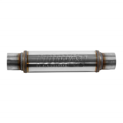 Flowmaster FlowFX Muffler; 3 in. Inlet/Outlet; Clamp On; Stainless Steel; Natural Finish;