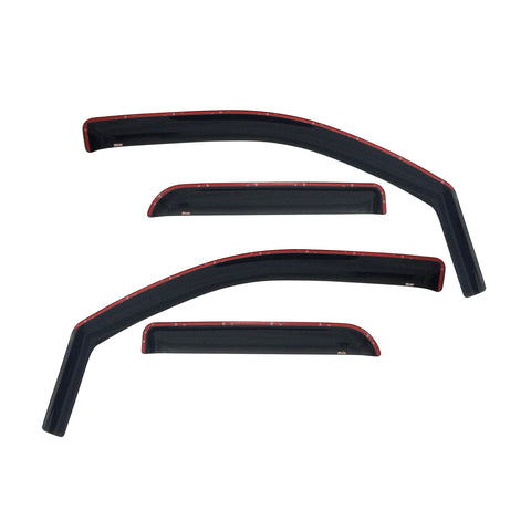 Westin In-Channel Wind Deflector; 4 pc.; Smoke;