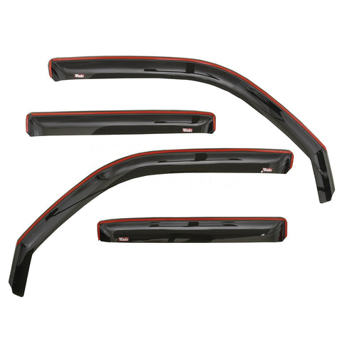 Westin In-Channel Wind Deflector; 4 pc.; Smoke;
