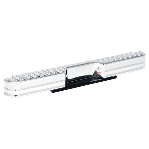 Westin Diamondstep Universal Rear Bumper; Chrome; Mount Kit Required;
