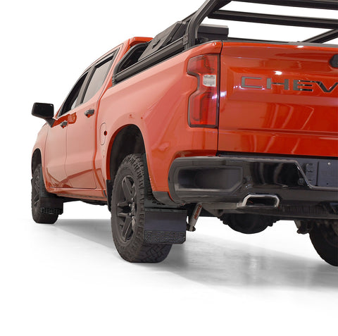 Putco Mud Skins Mud Flaps; Carbon Black HDPE; Features Hex Shield;