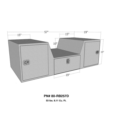 Westin Brute V Shape Goose Neck Tool Box