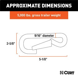 CURT 9/16in. Snap Hook (5;000 lbs.)