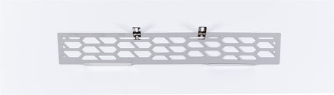 Putco HEX Shield Grille Insert; Polished; Stainless Steel;